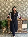 Black Embroidered Kurta Pant Set (2).webp