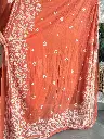 Rust Cotton 3pc Set with White Flower V neck 4.webp
