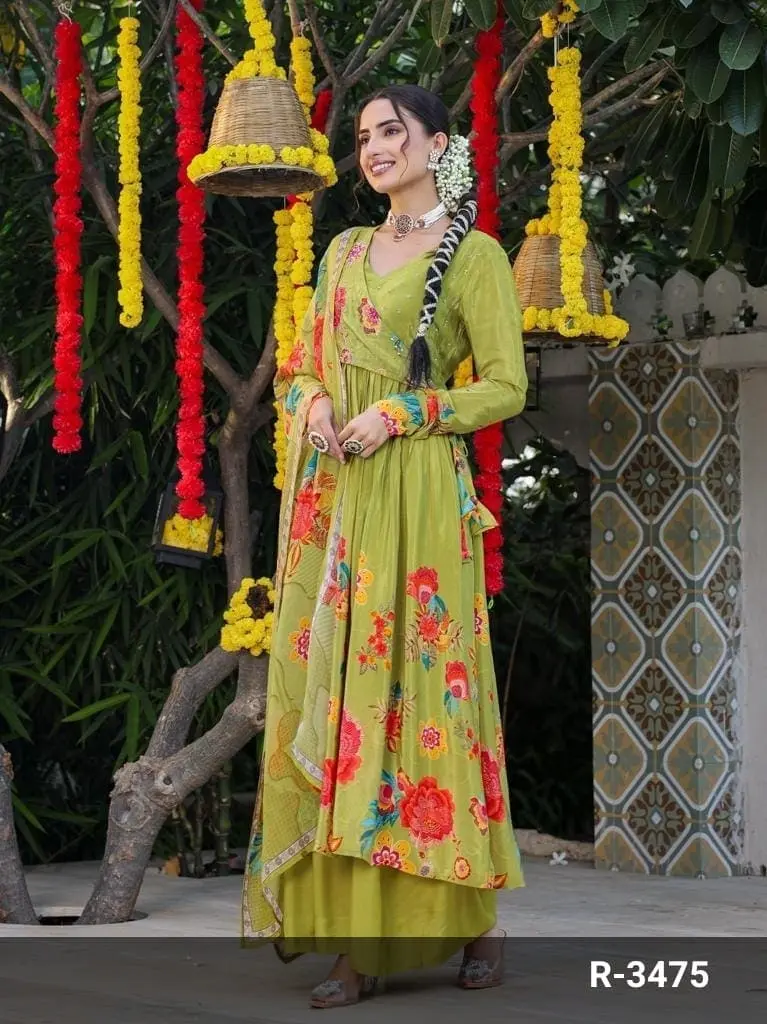 Green Premium Crape Party Wear Suit (1).webp