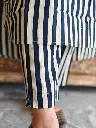 Black Strip Kurta Pant Set 4.webp