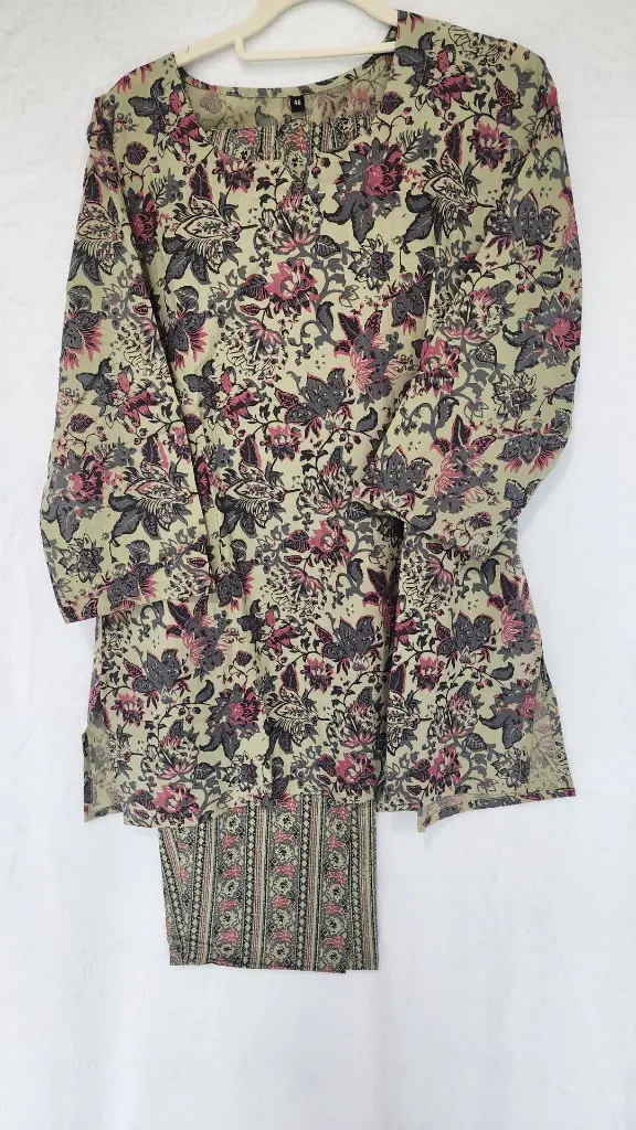 Floral  Co-Ord Set (Pastel Green).webp