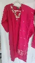 Fusia Pink Suit with Light work with Banarasi Dupatta 1.webp