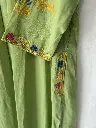 Green Sleeve with Machine Thread work Pure Cotton 7.webp