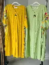 Green Sleeve with Machine Thread work Pure Cotton 3.webp