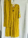 Yellow Cotton Silk with Thread work Suit 5.webp