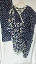 Navy Blue Cotton Floral Print Suit Lace.webp