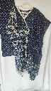 Navy Blue Cotton Floral Print Suit Lace 4.webp