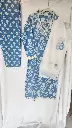 Lace with Flower Design Suit Blue 1.webp