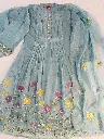 Blue   Mul Chanderi  Stylish pastel Blue embroidered kurta set11.webp
