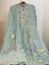 Blue   Mul Chanderi  Stylish pastel Blue embroidered kurta set9.webp