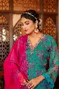 Green Chinnon   Plazzo Suit with contrast Pink Dupatta 2.webp