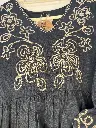 Pure cotton Hand-embroidered Dress for women (Navy Blue)5.webp