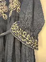 Pure cotton Hand-embroidered Dress for women (Navy Blue)2.webp