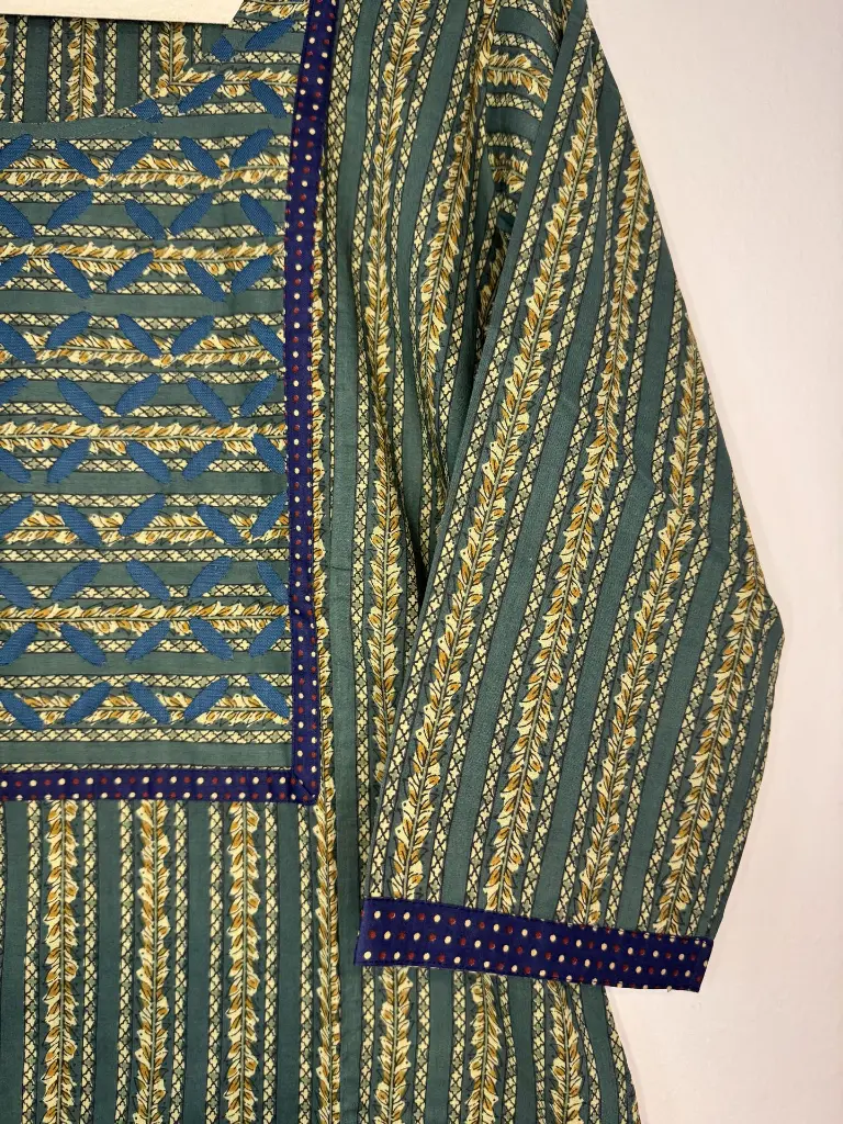 Cotton Green Striped Kurta4.webp