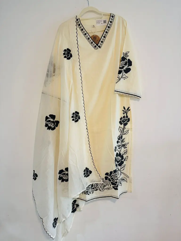 White with black embroidery Suit.webp