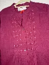 Wine Color Cotton Kurta Pant Set2.webp