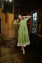 Green Pure Cotton Jamdani Dress  (2).webp