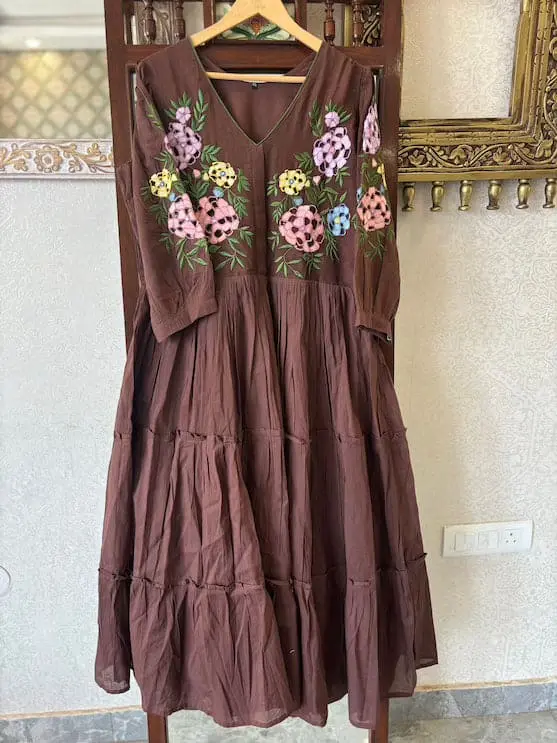 Brown Cut Work Dress 1.webp