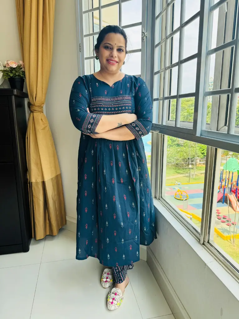 Cotton Navy Blue Kurta Pant Set-Shuddhdesi Sg 2.webp