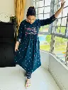 Cotton Navy Blue Kurta Pant Set-Shuddhdesi Sg.webp