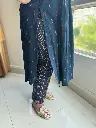 Cotton Navy Blue Kurta Pant Set-Shuddhdesi Sg 1.webp