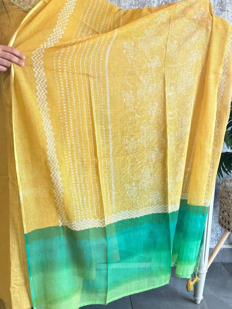 Yellow 3pc Set with Yellow Green Dupatta 4.webp
