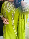 Green gota patti work A-line suit 5.webp