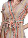 Embroidered Dress Woven Fabric Beige and Orange 3.webp