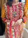 Multi colour Crape Suit  Swarovski ( mustard) 3.webp
