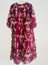 Red Traditional Ikat Print Dress 6.webp