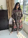 Black Anarkali Cotton with front Pockets 2.webp