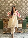 White and Pink  | Cotton | White Pink Work Co-Ord Set