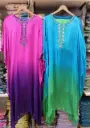 Dark Pink/Nevy Blue | Chinnon | Dark Pink Kaftan
