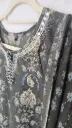 Gray  | Cotton | Cotton Suit with flower design 