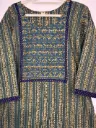 Green  | Cotton | Green Striped Kurta 