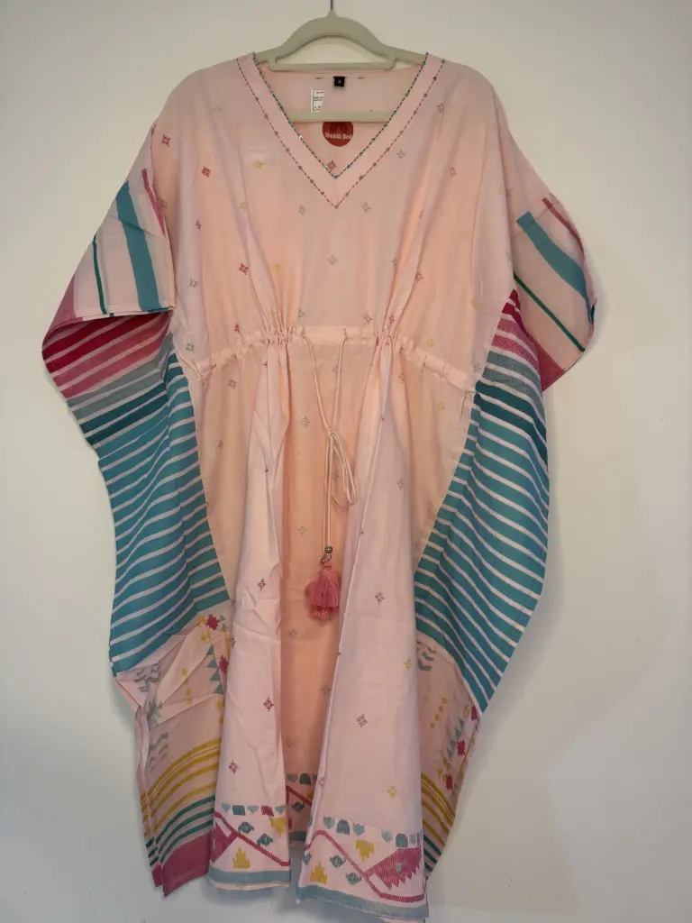 Baby Pink  | Cotton | Pink Kaftan Pure Cotton
