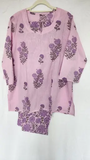 [SD_OCO1003] Floral| Co-Ord Set (Baby Pink)